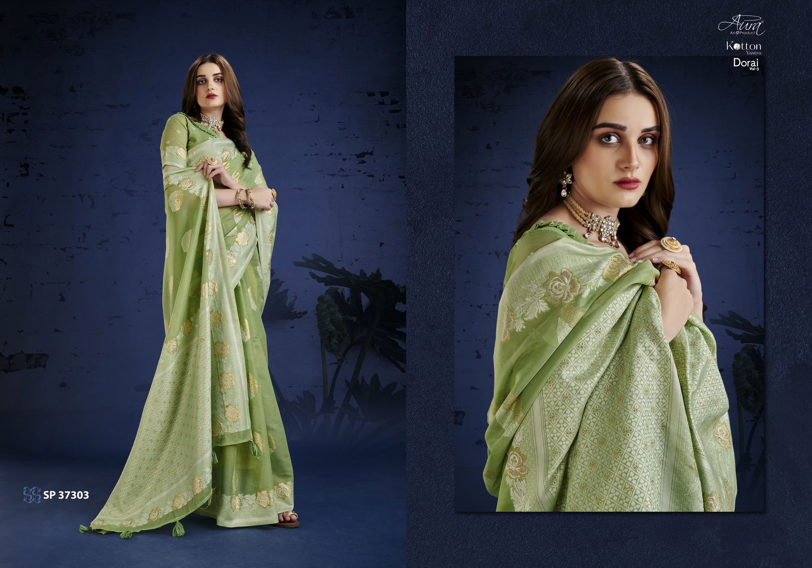 Aura Cotton Vastra Dorai Vol 3 Fancy Exclusive Wear Wholesale Designer Sarees
